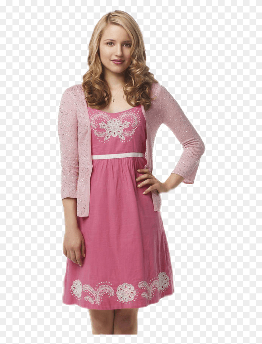 480x1042 Quinn Fabray Pink Dress, Clothing, Apparel, Sleeve HD PNG Download