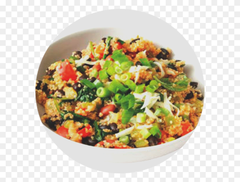 593x575 Quinoa Salad Cous Cous Broccoli Piselli, Plant, Bowl, Food HD PNG Download