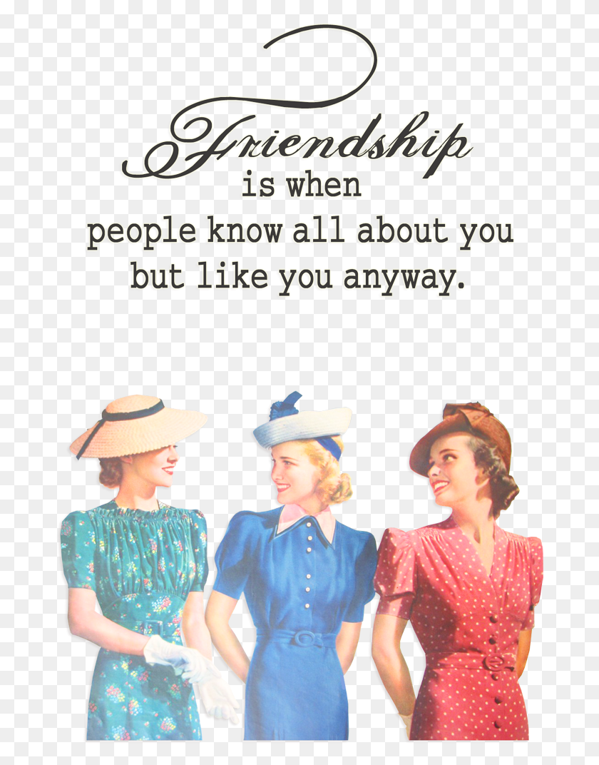 684x1012 Quirky Quotes By Vintage Jennie Vintage Best Friend Quotes, Person, Human, Clothing HD PNG Download