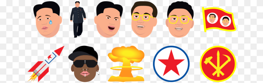 673x267 Quotcopy Amp Paste To Share With Your Comradesquot Reads A Kim Jong Un Emoji, Person, Face, Head, Baby Sticker PNG