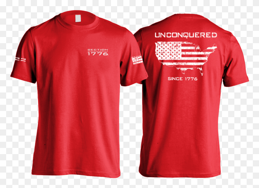 1149x811 R E D Unconquered 22 T Shirt, Clothing, Apparel, T-shirt HD PNG Download