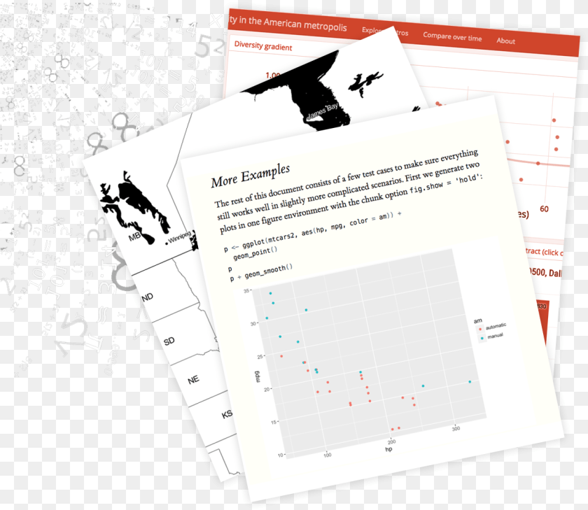 R Markdown Data, Page, Text Sticker PNG