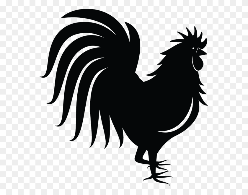 571x600 Ra Clipart Rooster Outline, Animal, Stencil HD PNG Download