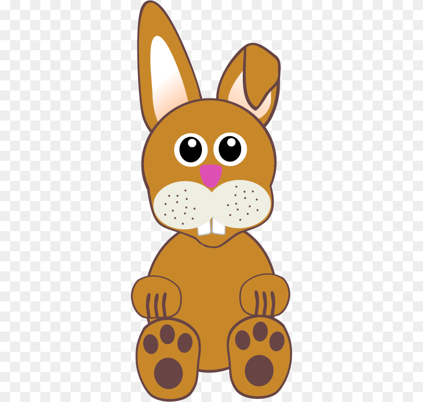 Rabbit 004 Baby Cartoon, Food, Sweets, Plush, Toy Sticker PNG