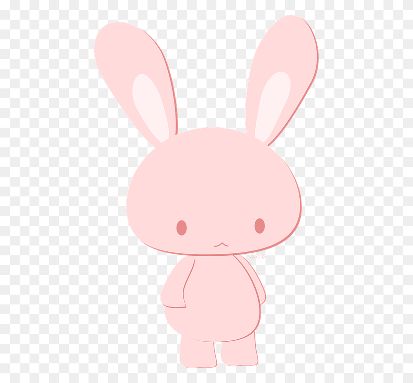457x720 Rabbit Characters Pink Cute Animal, Lamp, Toy, Rattle HD PNG Download