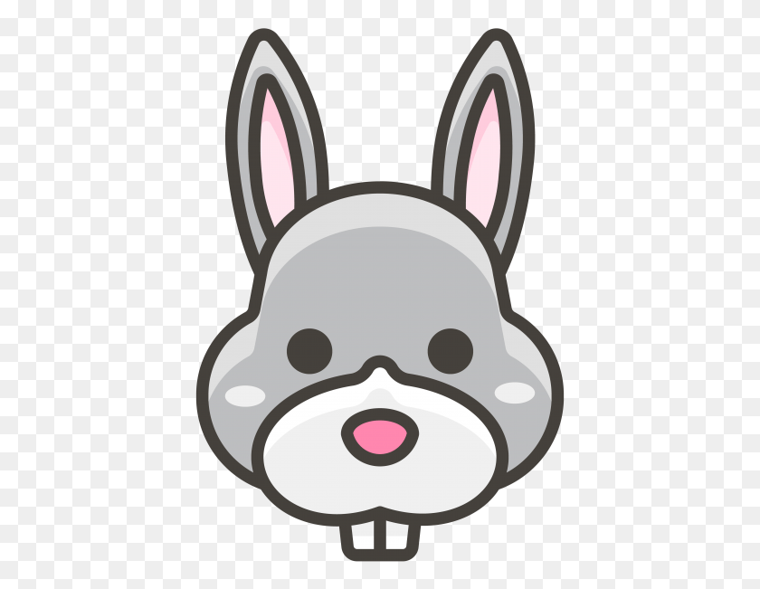 409x591 Rabbit Emoji Icon Transparent Emoji Cartoon, Mammal, Animal, Goat HD PNG Download