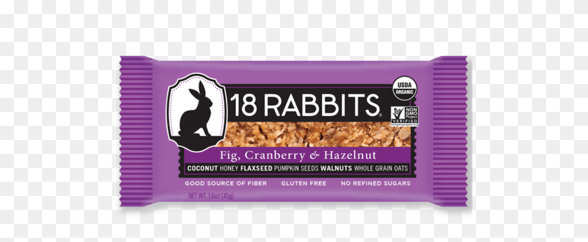 512x286 Rabbits Granola Bar Fig Cranberry Amp Hazelnut Goat, Text, Advertisement, Food HD PNG Download