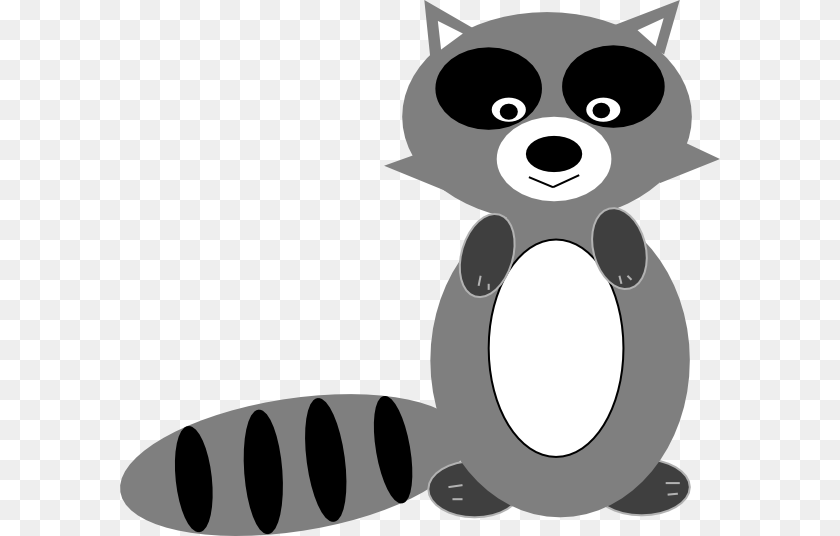 Raccoon Clipart Black And White, Stencil, Head, Person, Animal Sticker PNG