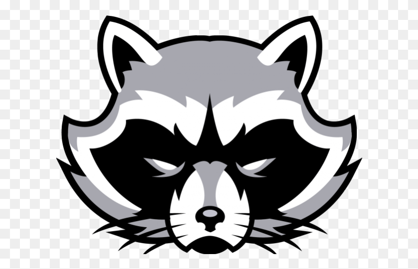 618x481 Raccoon Transparent Images Raccoon Logo, Stencil, Symbol, Batman Logo HD PNG Download