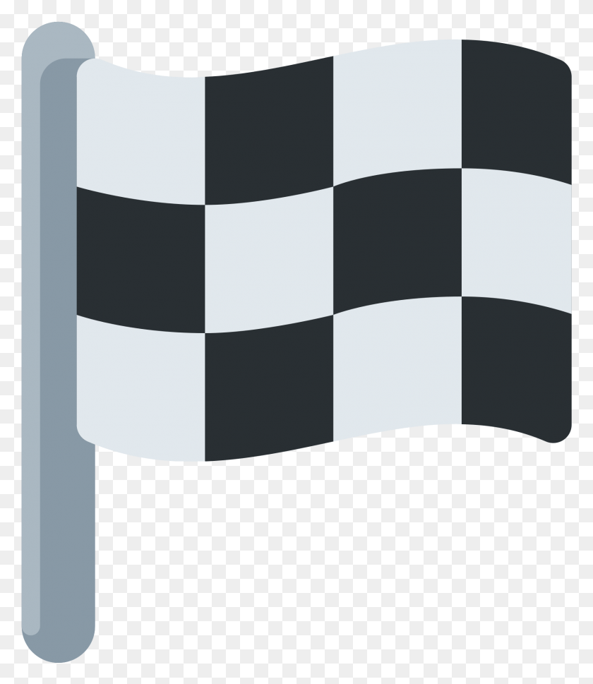 1709x1993 Racing Flag Emoji Checkered Flag, Gray, Cushion, Graphics HD PNG Download