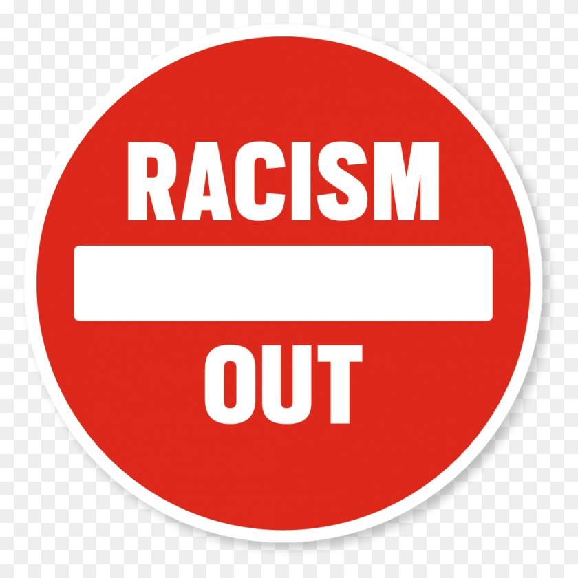 1076x1076 Racism Out The Comics Art Museum Launches Its Campaign Circle, Label, Text, First Aid HD PNG Download