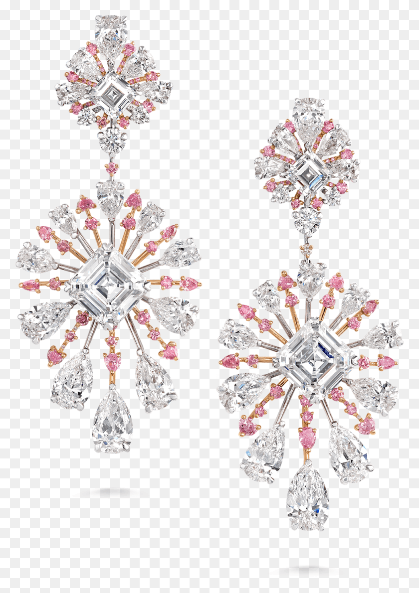 970x1406 Radiance Pink Diamond Earrings 09 01 Earrings, Accessories, Accessory, Jewelry HD PNG Download