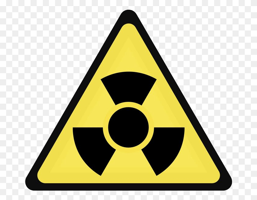 678x596 Radiation Warning Signs In A Laboratory, Symbol, Sign, Road Sign HD PNG Download
