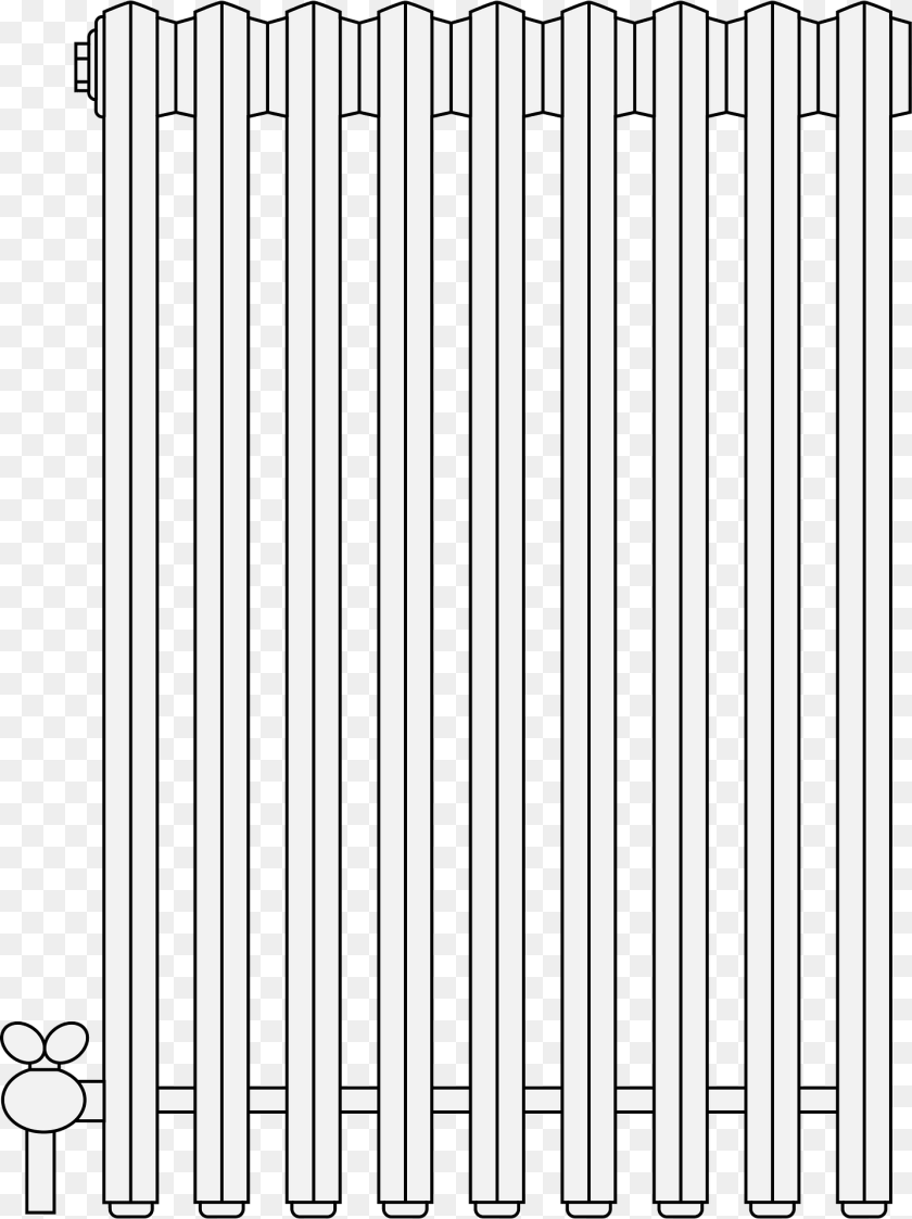 Radiator Clipart, Fence, Gate, Picket PNG