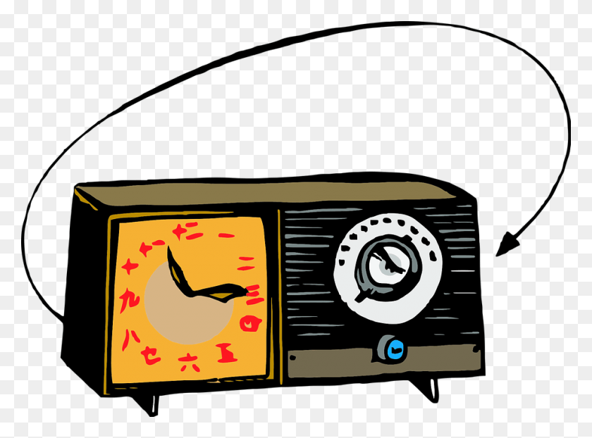 960x692 Радио Азиатское Ретро Старая Античная Музыка Прослушивание Старого Радио Мультфильм, Птица, Животное, На Открытом Воздухе Hd Png Скачать
