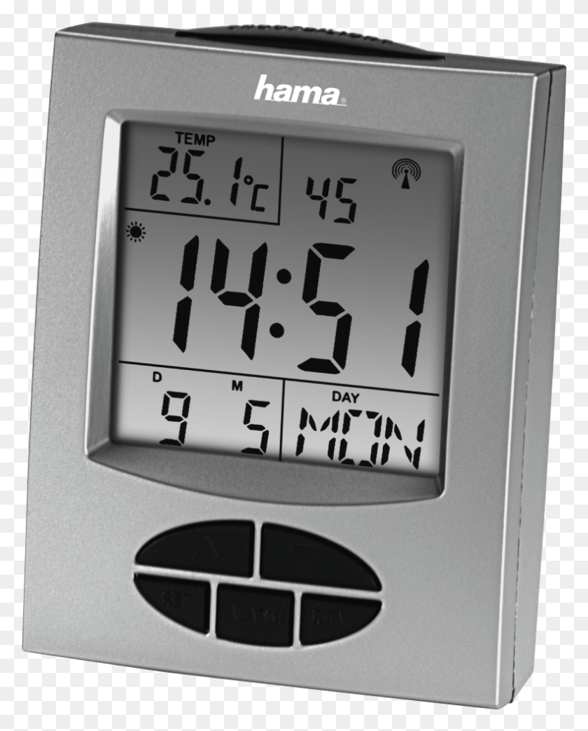 789x995 Radio Controlled Alarm Clock Silver Alarm Clock, Clock Tower, Tower, Architecture HD PNG Download
