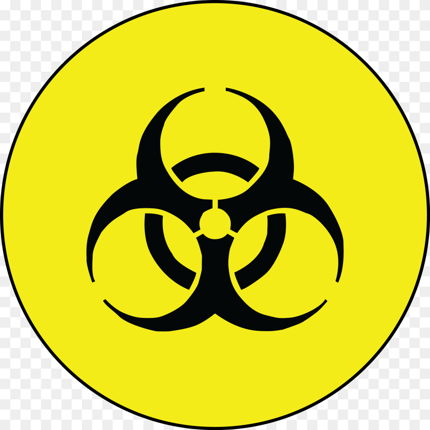 2841x2841 Radioactive Clipart Toxin, Symbol, Logo, Astronomy, Moon Sticker PNG