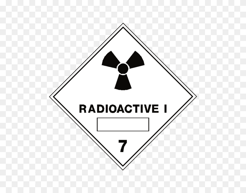 600x600 Radioactive I 7 Label Radioactive Label, Symbol, Sign, Road Sign HD PNG Download