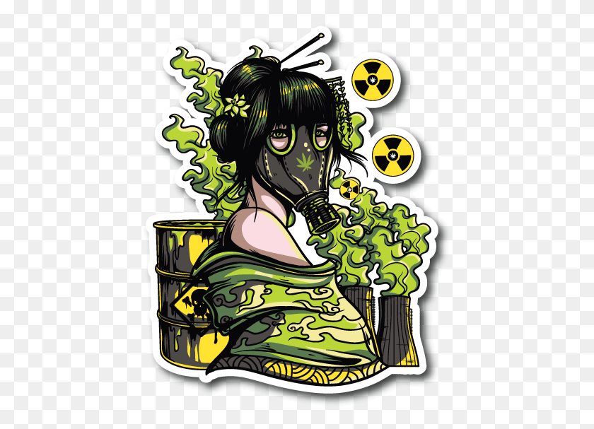 441x547 Radioactive People Vinyl Sticker Toxic Shirt Design, Poster, Advertisement HD PNG Download