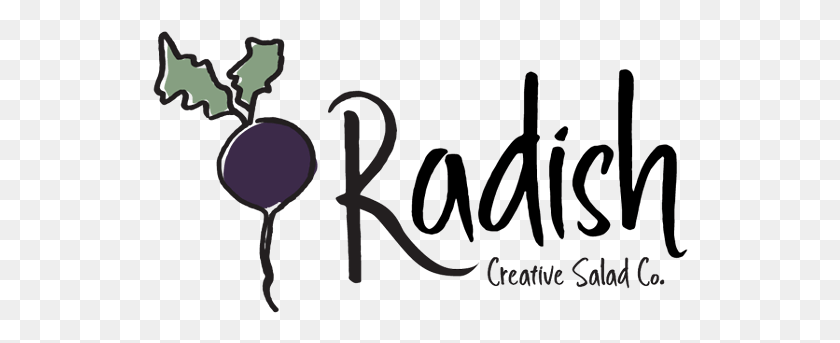 536x283 Radish Creative Salad Co Graphic Design, Text, Alphabet, Handwriting HD PNG Download