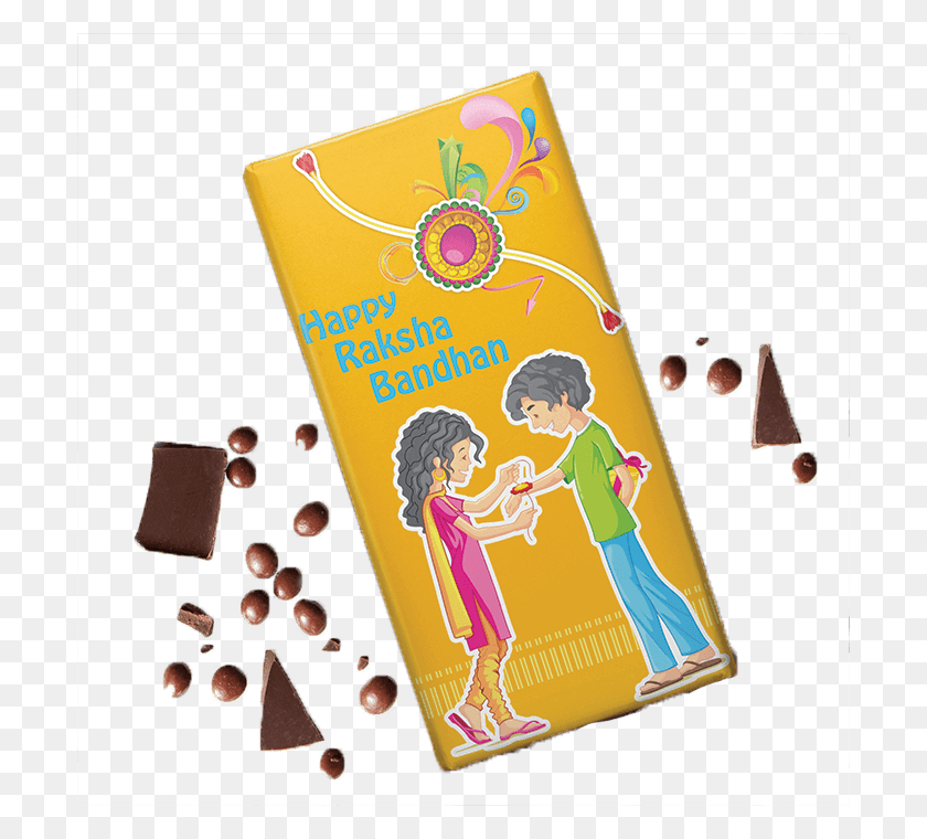 700x700 Rage Chocolatier Rakhi Card Bar Chocolate, Book, Person, Human HD PNG Download