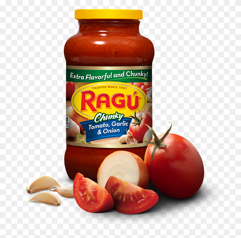 738x770 Ragu Traditional Pasta Sauce, Ketchup, Food, Mayonnaise HD PNG Download