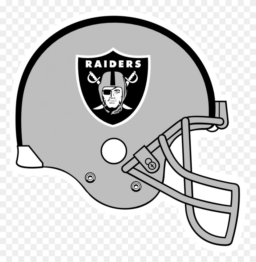 937x961 Raiders Logo Outline Oakland Raiders Logo Coloring Dallas Cowboys Helmet, Clothing, Apparel, Sport HD PNG Download