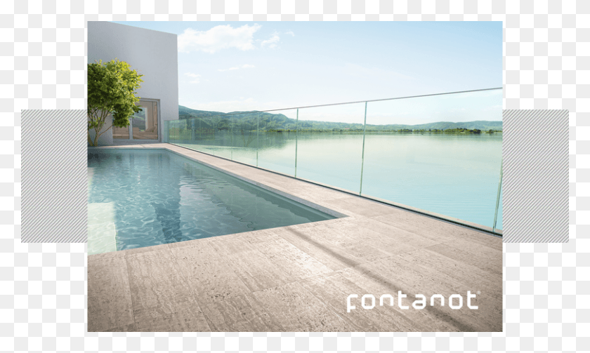 809x460 Railing Glass On Swimming Pool, Water, Pool, Building HD PNG Download