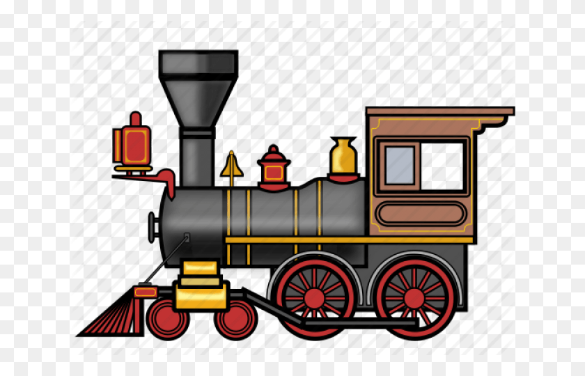 640x480 Railroad Clipart Steamtrain, Locomotive, Train, Vehicle HD PNG Download