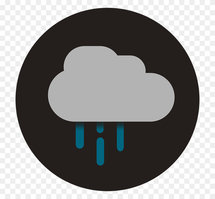 720x720 Rain Icon Flat Flat Design Weather Storm Clouds Rain Flat Icon, Animal, Outdoors, Moon HD PNG Download