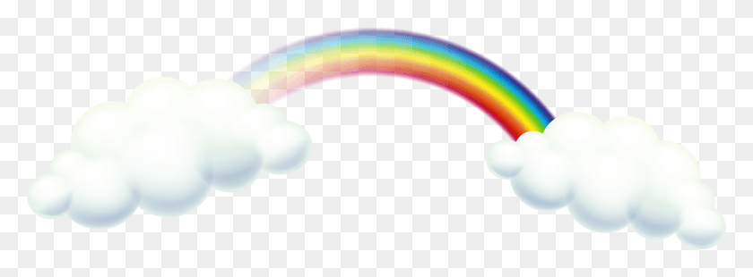 6978x2243 Rainbow And Clouds Clip Art Image Clipart Clouds, Outdoors, Nature, Sky HD PNG Download