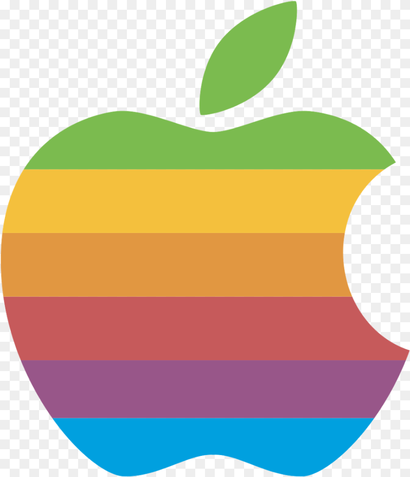 917x1067 Rainbow Apple Logo Apple Logo 1, Plant, Produce, Fruit, Food Clipart PNG