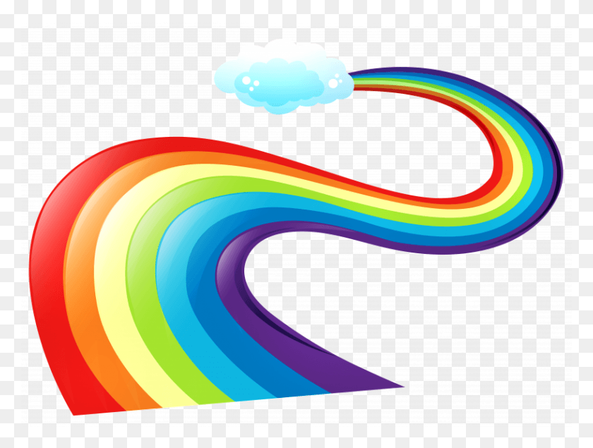 817x603 Rainbow Clipart, Graphics, Nature HD PNG Download