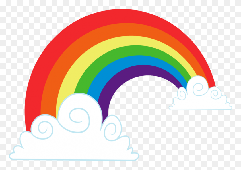 1054x718 Радужное Облако Mlp Rainbow Cutie Mark, Графика, Природа Hd Png Скачать
