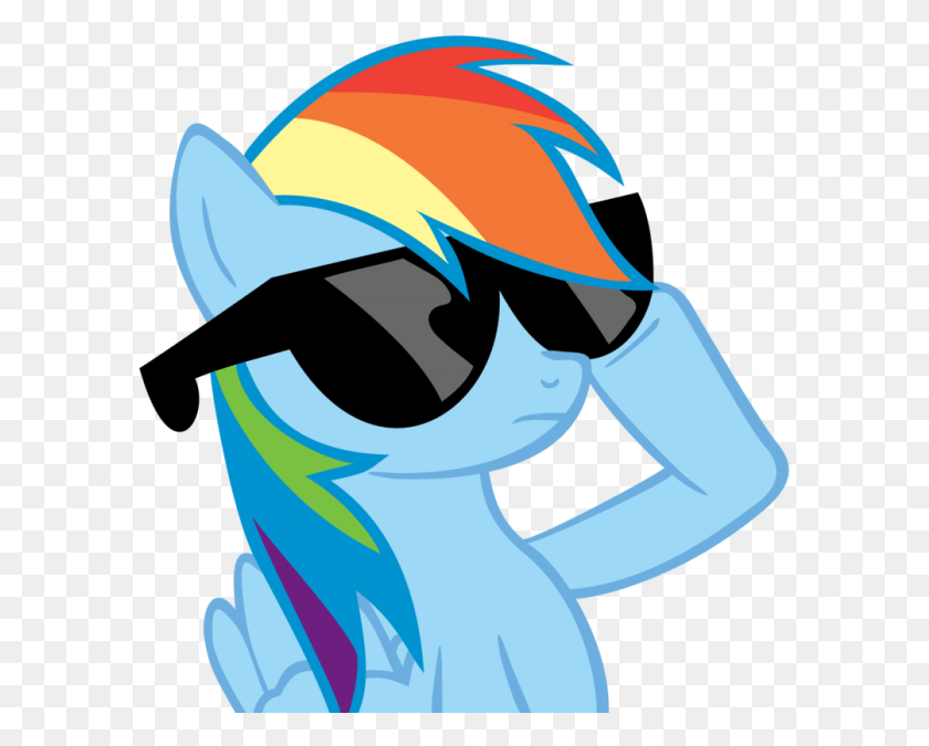 591x615 Rainbow Dash Deal With It Meme, Clothing, Apparel, Graphics HD PNG Download