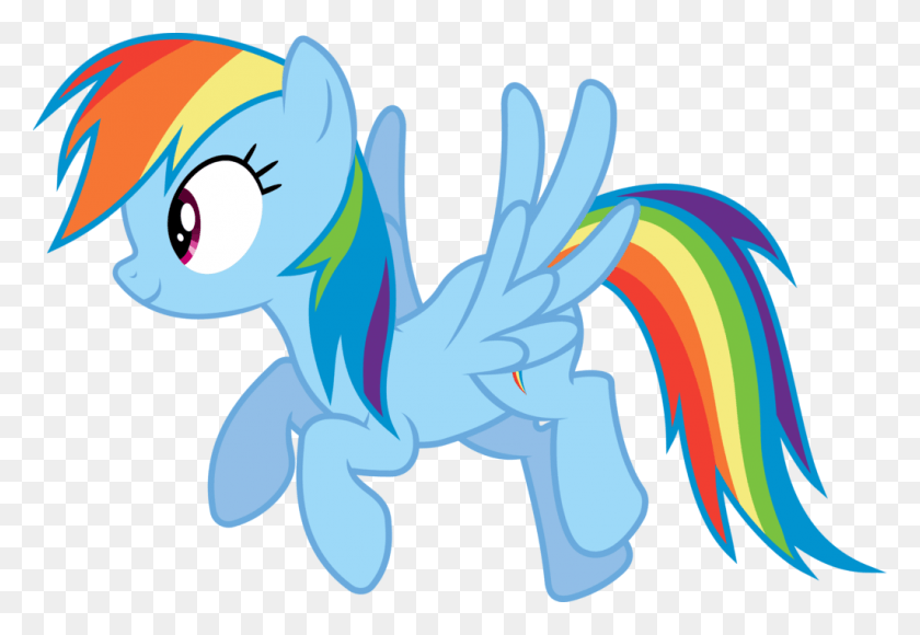 1024x683 Rainbow Dash Flying Image Little Pony, Dragon, Graphics HD PNG Download