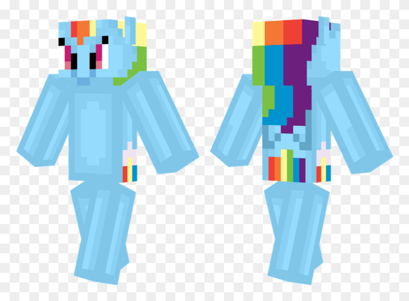 782x560 Rainbow Dash Pink And Blue Minecraft Skins, Cross, Symbol, Text HD PNG Download