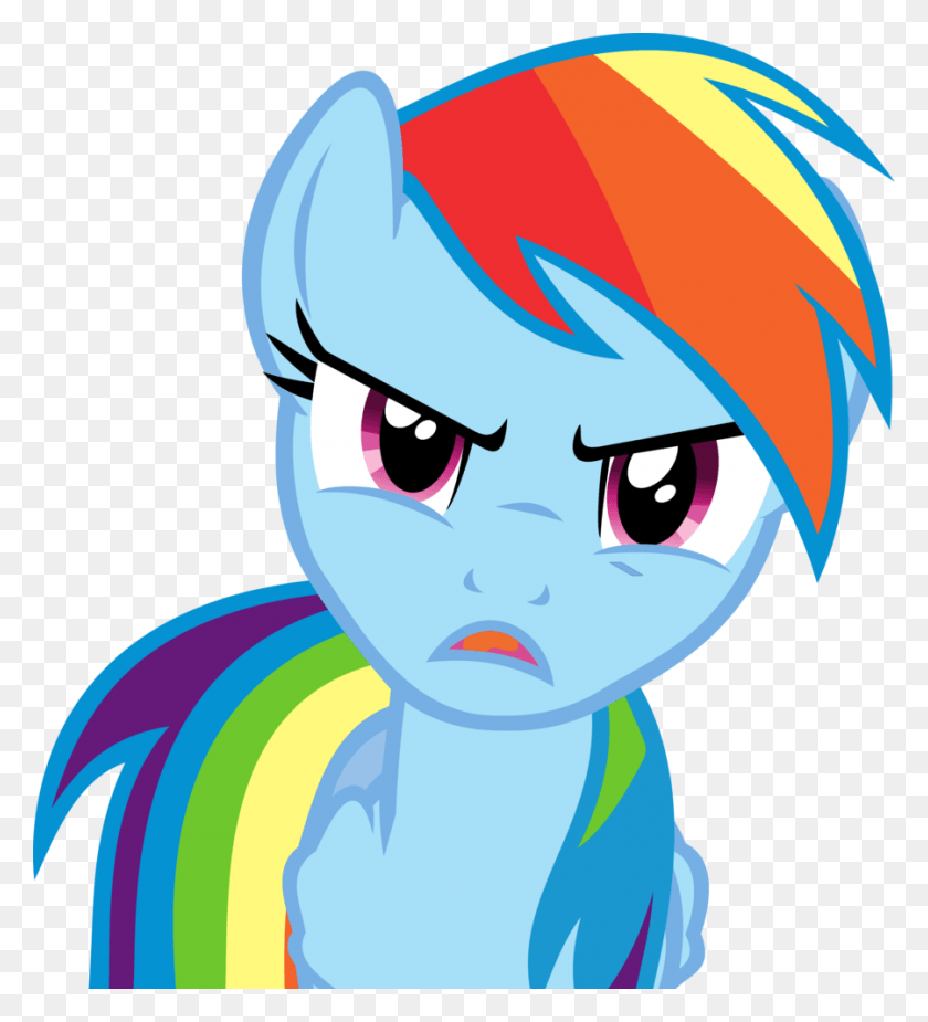 900x999 Rainbow Dash Pinkie Pie Twilight Sparkle Rarity Clip Mlp Angry Rainbow Dash, Graphics HD PNG Download