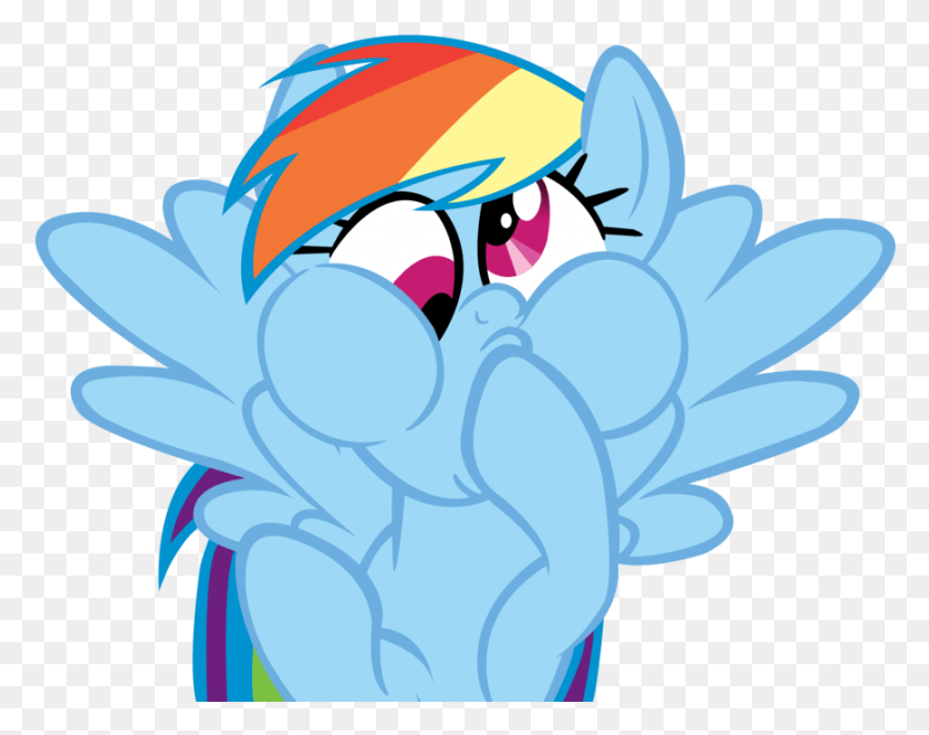 871x675 Rainbow Derp Vector By Mylittleluckywish My Little Pony Hi, Graphics, Angry Birds HD PNG Download