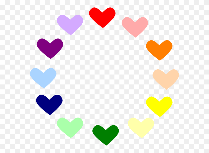 600x556 Rainbow Heart Rainbow Heart Clipart, Heart, Text HD PNG Download