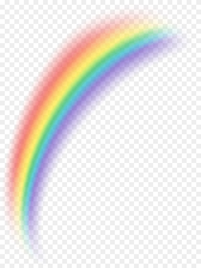 977x1300 Rainbow Image Clip Art Rainbow Arco Iris Picsart, Nature, Night, Outdoors, Sky Sticker PNG