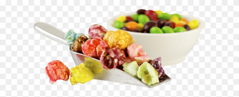 609x283 Rainbow Mix Fruit Salad, Sweets, Food, Confectionery HD PNG Download