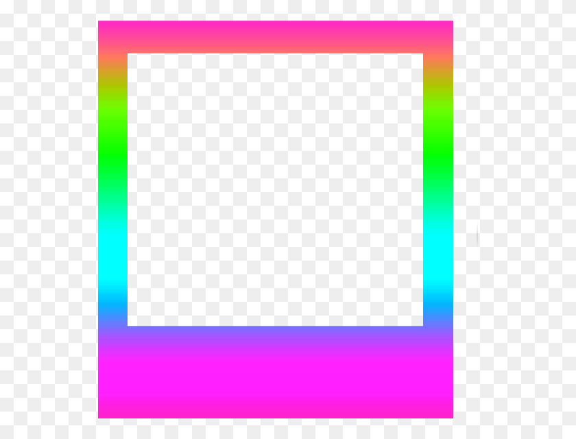 554x580 Rainbow Polaroid Marcos Colores Gráficos, Texto, Tarjeta De Visita, Papel Hd Png Descargar