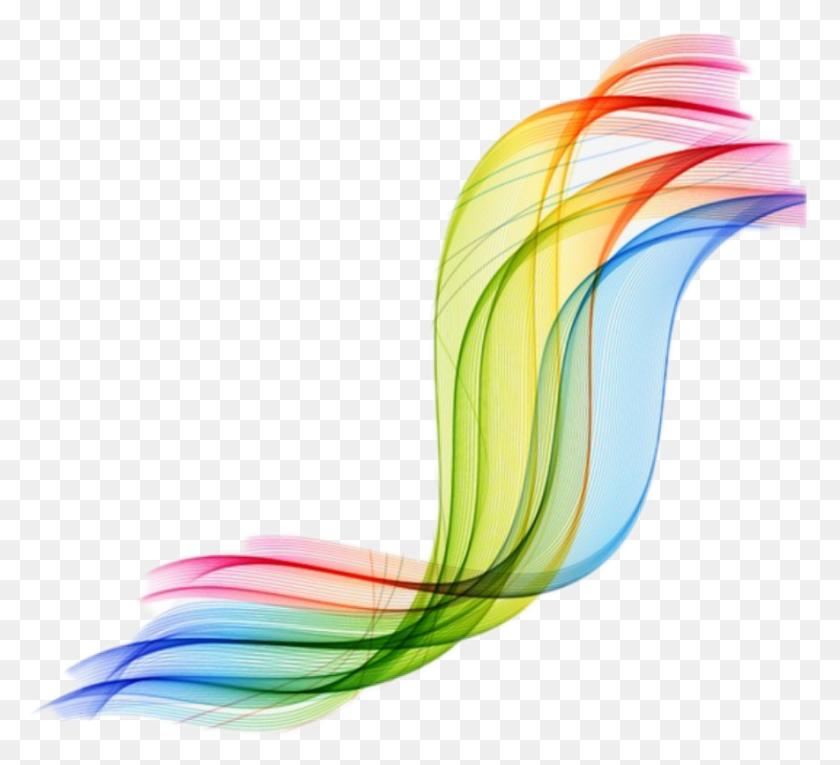 885x800 Rainbow Ribbon Rainbow Swoosh Transparent, Graphics, Pattern HD PNG Download