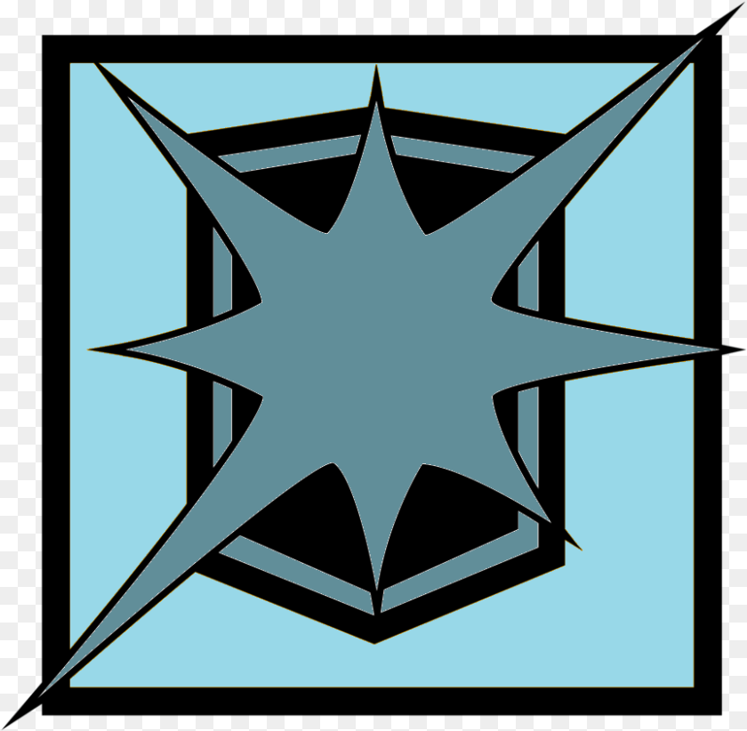 863x844 Rainbow Six Siege Blitz Icon, Star Symbol, Symbol, Animal, Fish Clipart PNG