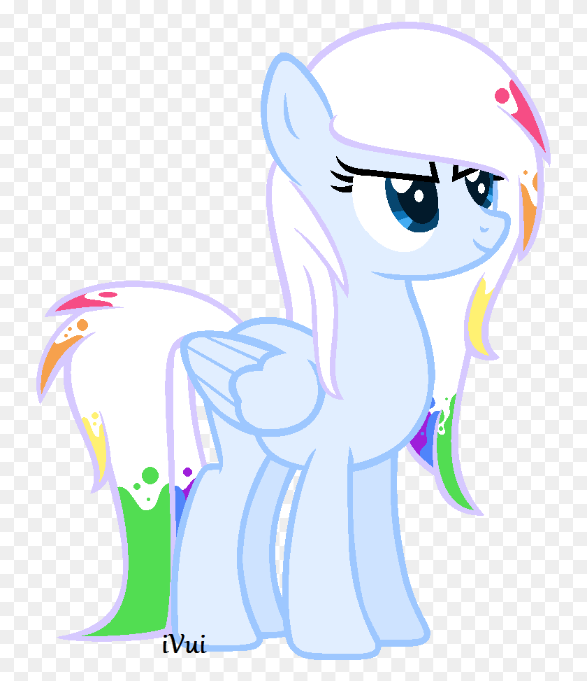 737x913 Rainbow Splatter Is Splatterfeast Sister My Little Pony Ruby Splash, Graphics, Pillow HD PNG Download