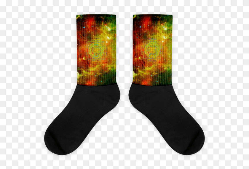579x509 Rainbow Star Lord Yantra Sock, Clothing, Apparel, Shoe HD PNG Download