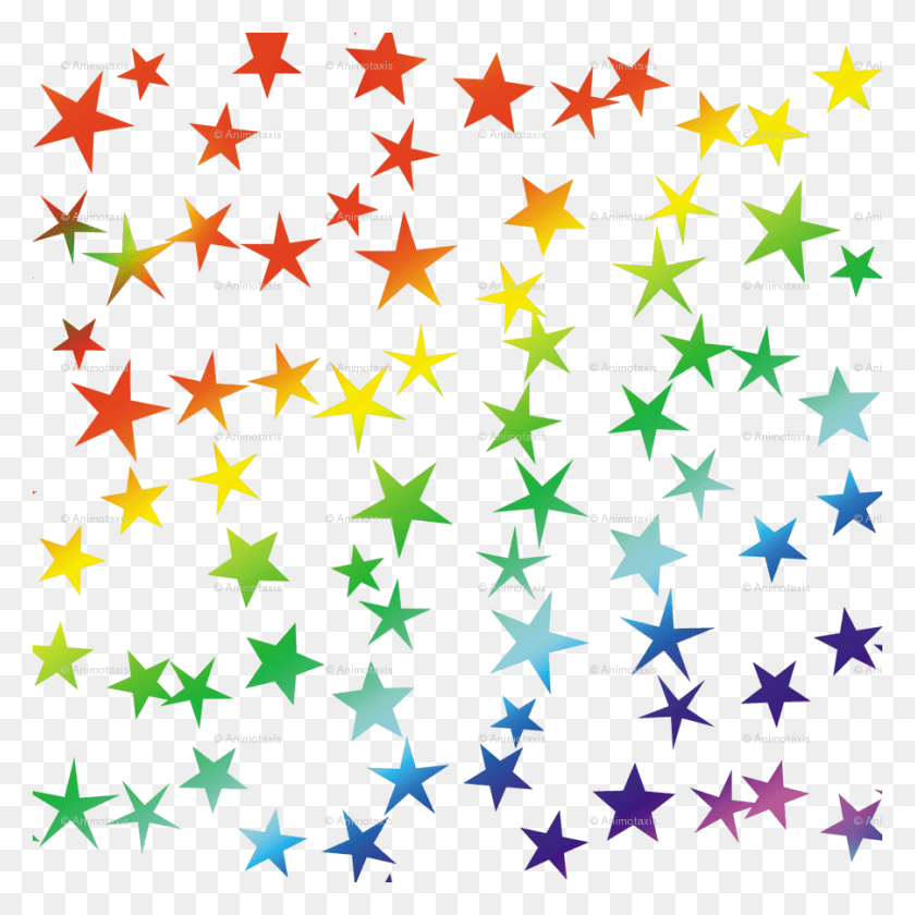 900x900 Rainbow Stars Rainbow Stars Transparent Line, Symbol, Star Symbol, Rug HD PNG Download