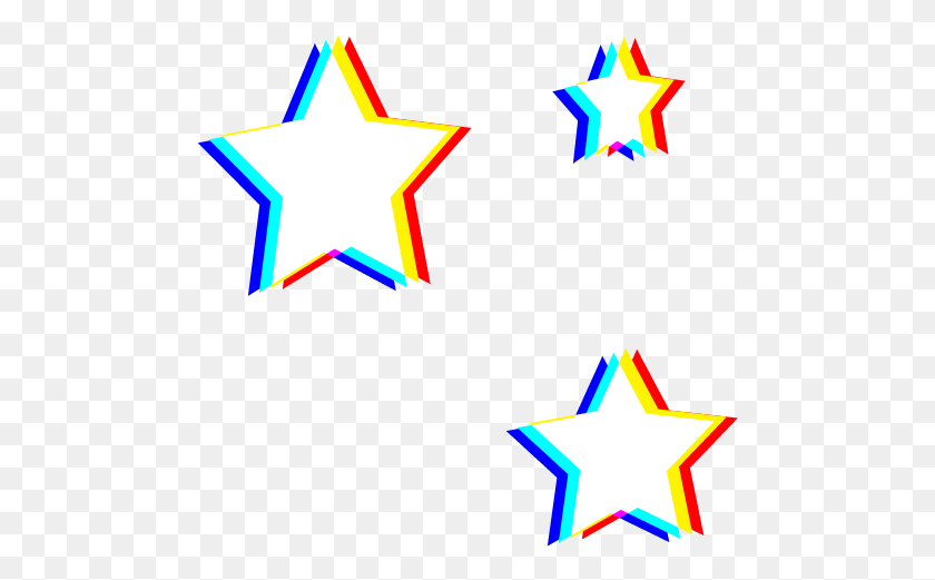 487x461 Rainbow Stars Star 3d, Star Symbol, Symbol HD PNG Download