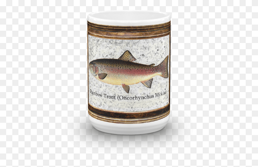 435x484 Rainbow Trout Mug Brown Trout, Fish, Animal, Pottery HD PNG Download